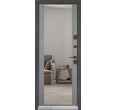 ULTRA (kvadro) Securemme modelis 557/607 dzīvokļa metāla durvis ar tonētu spoguli